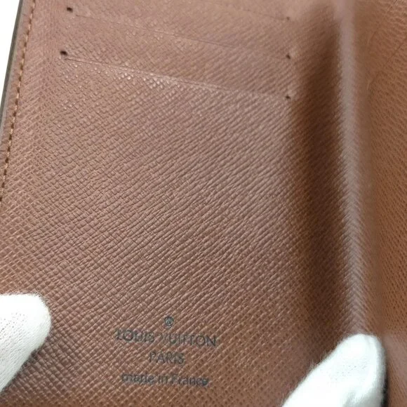 Authentic Louis Vuitton Monogram Leather Wallet mn388-113025